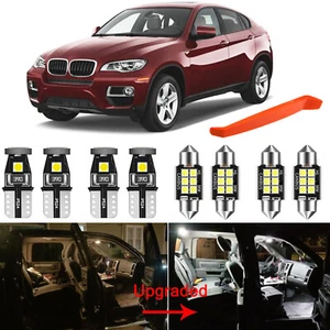 LED Interior Light Kit for BMW E71 X6 2008-2014 White Package Light Bulb Upgrade - Picture 1 of 8