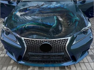 Car Hood Wrap Chinese Dragon Vinyl Sticker Serpent Full Color Custom Decal - Picture 1 of 3