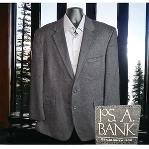 Joseph A Bank Sport Mantel Blazer Herren 46R Anthrazit Kaschmir - Bild 1 von 9
