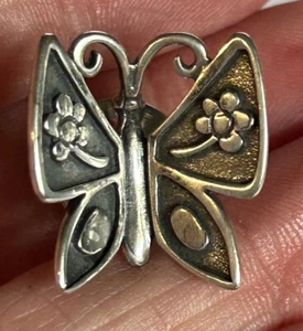 James Avery Mariposa Butterfly Tac Pin Sterling Silver RETIRED Hard To Find - Picture 1 of 3