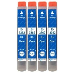 4 cartuchos de tinta cian XL para Epson Expression Premium XP-630, XP-645, XP-900 - Imagen 1 de 5