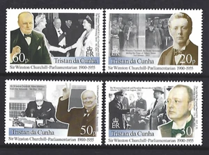 TRISTON DA CUNHA 2000 WINSTON CHURCHILL JUEGO CENTENARIO DE 4 SIN MONTAR COMO NUEVO, SIN MONTAR O SIN MONTAR - Imagen 1 de 1