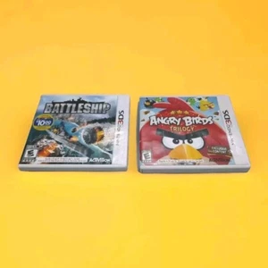 Nintendo 3DS Games Lot : Battleship, Angry Birds Trilogy With Boxes - Bundle 2 - Picture 1 of 13