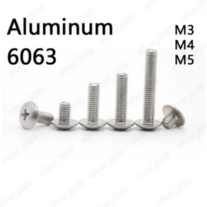 Tornillos de aluminio 6063 Phillips empotrados cabeza de armadura para máquina M3 M4 M5 - Imagen 1 de 5
