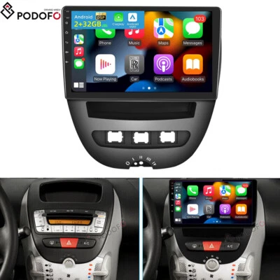 Für Toyota Aygo 2005-2014 Autoradio Android 15 GPS Navi Wifi Apple Carplay 2+32G - Bild 1 von 4