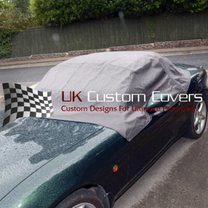 MAZDA MX5 MK1 MK2 MK2.5 SOFT TOP ROOF HOOD HALF COVER - GREY - 113 - Picture 1 of 12