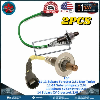Sensor de oxigênio O2 2 peças up & downstream para 2012-2014 Subaru Impreza 2.0L EUA - Imagem 1 de 4
