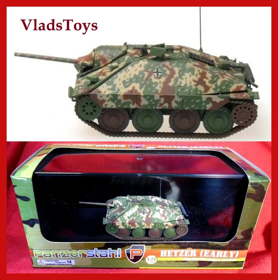 PANZERSTAHL 1/72 Hetzer Early Stug.Abt.1708 France ww2 Oct 1944 88033 tank rare