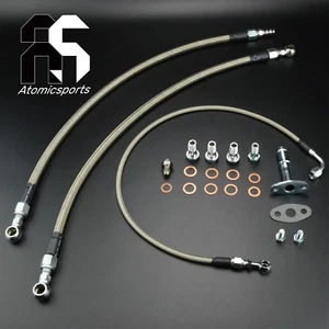 Turbo Oil & Water Line For NISSAN RB20DET RB25DET Garrett GT30R GT35R Low Mount - Picture 1 of 5