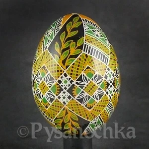 Real Ukrainian Pysanky.Chicken Hand Made Hutsul Pysanka. Easter Eggs.  - Picture 1 of 12