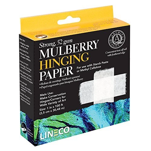 Lineco/university Prod. 5330756 Mulberry Hinging Paper 1in X 100ft