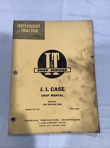 Vintage I&T J.I. Case Shop Manual 1200 Traction King Manual  C-18 - Picture 1 of 6