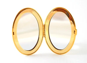 Taschenspiegel klappbar gold - Makeup Spiegel - Step Paris - Bild 1 von 2