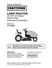 Tracteur de pelouse manuel du propriétaire Sears Craftsman 20,0 ch avec tondeuse 42 pouces - 917,275661