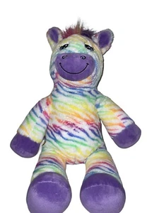 Peluche Costruisci Un Orso Pastello Arcobaleno Zebra 16" 2014 Ritirato - Foto 1 di 8