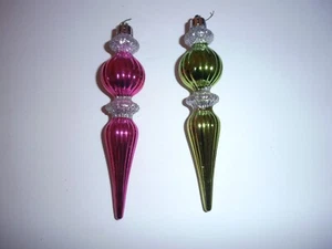 vintage rare tear drop christmas ornaments 30 years plus old - Picture 1 of 7