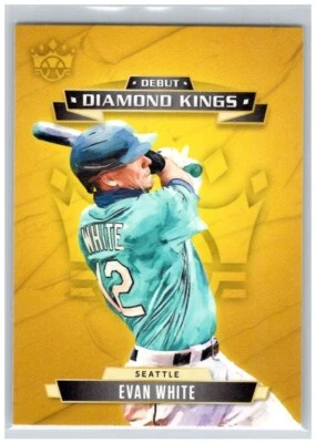DDK-SM Evan White Seattle Mariners 2021 Panini Diamond Kings Debut - Image 1 of 2