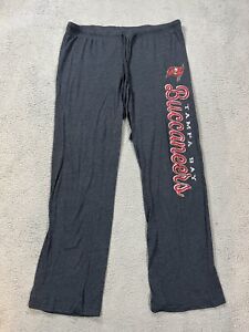 Tampa Bay Buccaneers Pants Womens Large Pajama Lounge NFL Graphic Gray