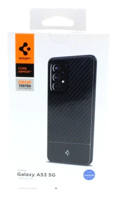 Spigen Core Armor Case for Galaxy A53 5G Black - Image 1 of 4