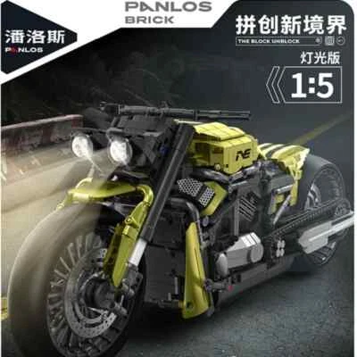 Building Blocks MOC 672110 Motorbike Locomotive Series with lighting 2427pcs Toy - Image 1 of 4