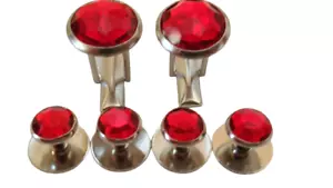 Neu Manschettenknöpfe Nieten rot grün blau schwarz gold silber lila rosa - Bild 1 von 24