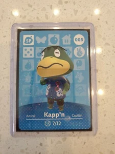 Kapp'n #005 Carta amiibo Animal Crossing Mai scansionata con manica e caricatore superiore - Foto 1 di 2