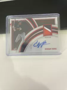 2022 Jeremy Pena Panini Immaculate Rc Auto 1/25 - Picture 1 of 3