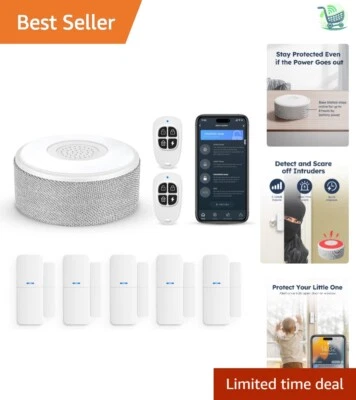 DIY Wireless Security Kit for Home: 8-Piece Alarm with Alexa Integration - Image 1 of 4