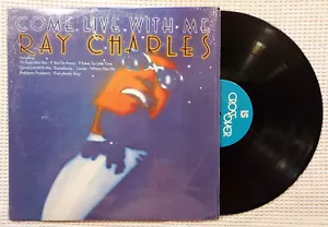 RAY CHARLES Come Live With Me Orig '74 CROSSOVER R&B Soul LP Shrink VG++ - Foto 1 di 1