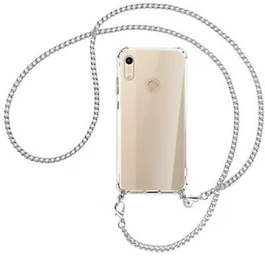 Catena per Honor 8A, Huawei Y6s 2019 catena metallo col. argento Cover Custodia - Foto 1 di 2