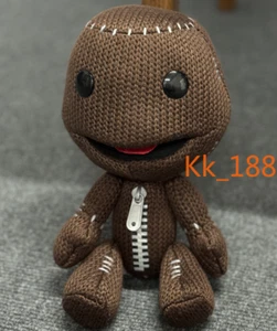 Little Big Planet 2010 raro lindo Happy Sackboy juguete coleccionable 28 cm muñeca de peluche - Imagen 1 de 6
