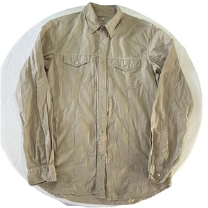 Prada Mens Shirt Button Down Creme Size 44 - Picture 1 of 12