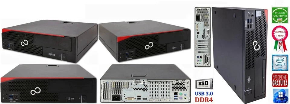 COMPUTER FUJITSU S.F.F. D556 INTEL CORE i5 6400 SSD WINDOWS 11 PRO - Immagine 1 di 1