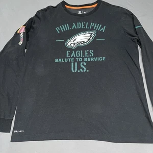 The Nike Tee Onfield Apparel Philadelphia Eagles Shirt Herren L Black Salute-4725 - Bild 1 von 21