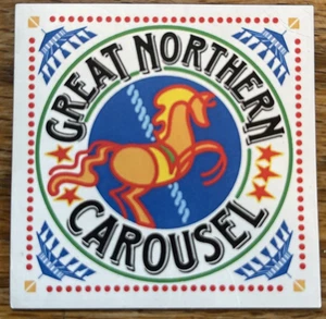 Great Northern Carousel Magnet \ 2 " - Picture 1 of 3