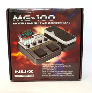 Procesador de guitarra de modelado NUX MG-100 y pedal de efectos múltiples con caja de batería - Imagen 1 de 5