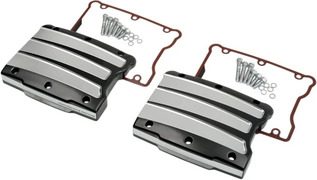 Performance Machine Scallop Rocker Box Covers Platinum Cut #0177-2021-BMP - Image 1 of 1
