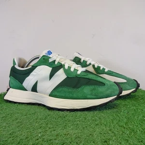 New Balance Turnschuhe Größe 10 Herren 327 grün weiß Wildleder Schnürschuhe Laufschuhe - Bild 1 von 11