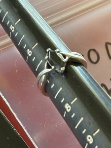 Avon Sterling Silver 925 Vintage Band Ring Size 7 Marquis Cut Black Onyx Stone - Picture 1 of 4