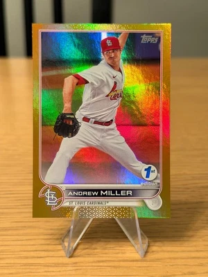 ANDREW MILLER 2022 Topps 1st EDITION #39 GOLD FOIL St. Louis Cardinals - Image 1 of 2