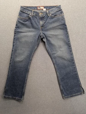 Vintage Old Navy Jeans Womens 8 Medium Wash Denim Low Rise Capri Y2K Zip Fly 00s - Image 1 of 4