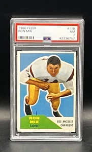 Ron Mix 1960 Fleer #118 RC PSA 7 HOF Rookie L.A. Chargers NFL Football Card! - Bild 1 von 2