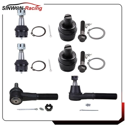 1992-2002 For Ford E-150 Econoline 6pcs Front Steering Tie Rods Ball Joints Set - Image 1 of 4