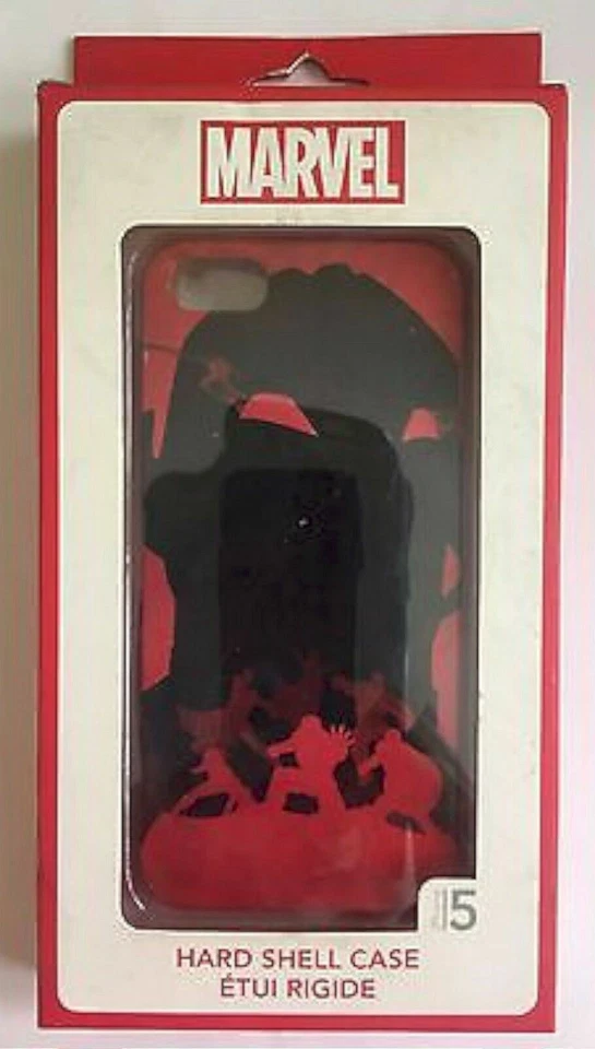 NEW Marvel Avengers eKids VPM-i5AU RED BLACK Villain iPhone 5/5s/SE Shell Case - Image 1 of 4