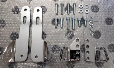 Juego Soporte Correa Cromo Harley Davidson Touring Street Glide Foto 1 de 4