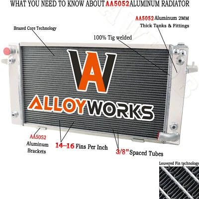 4 Row Radiator For 1987-1998 Land Rover Discovery /Range Rover 3.9L 4.0L V8 1990 Foto 1 de 4