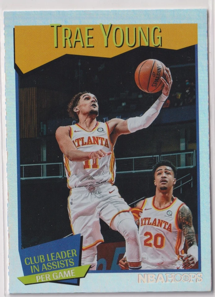 Trae Young 2021-22 Panini NBA Hoops Club Leaders in Assists Per Game #263 - Image 1 of 2