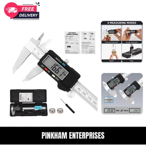 Calibre Digital Acero Inoxidable Calibrador Pie de Rey Con Pantalla LCD yEstuche - Imagen 1 de 6
