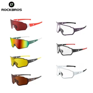 ROCKBROS Men Polarized Photochromic Sunglasses Cycling Running Sports Glasses - Picture 1 of 26