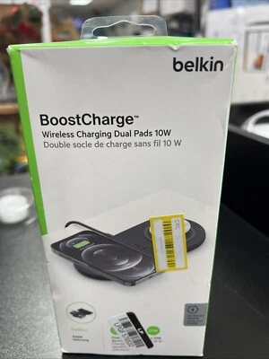 Belkin 10W Qi Dual Wireless Charging Pad - Black (WIZ002TTBK) - Image 1 of 4